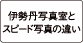 伊勢丹写真室とスピード写真の違い