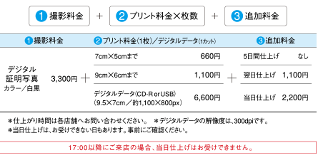 各種証明写真