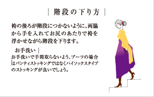 階段の下り方